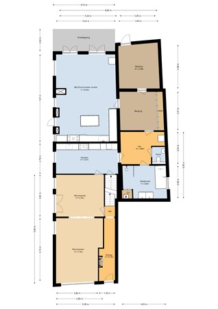Floorplan - Ambyerstraat Noord 94AB, 6225 EG Maastricht